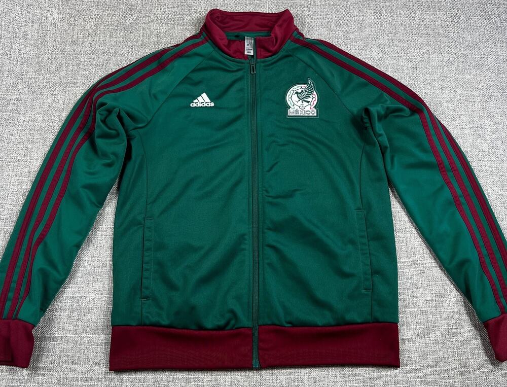 Adidas Mexico 2013-14 Women’s Track Jacket M Green FMF World Cup U2767